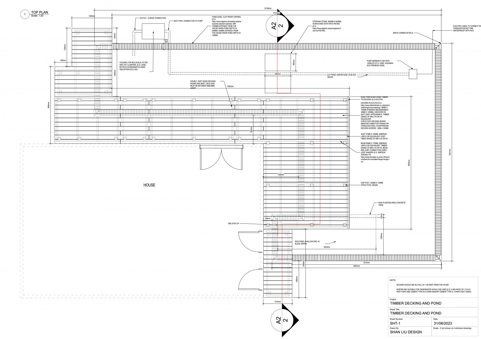SHT-1-TIMBER DECKING AND POND